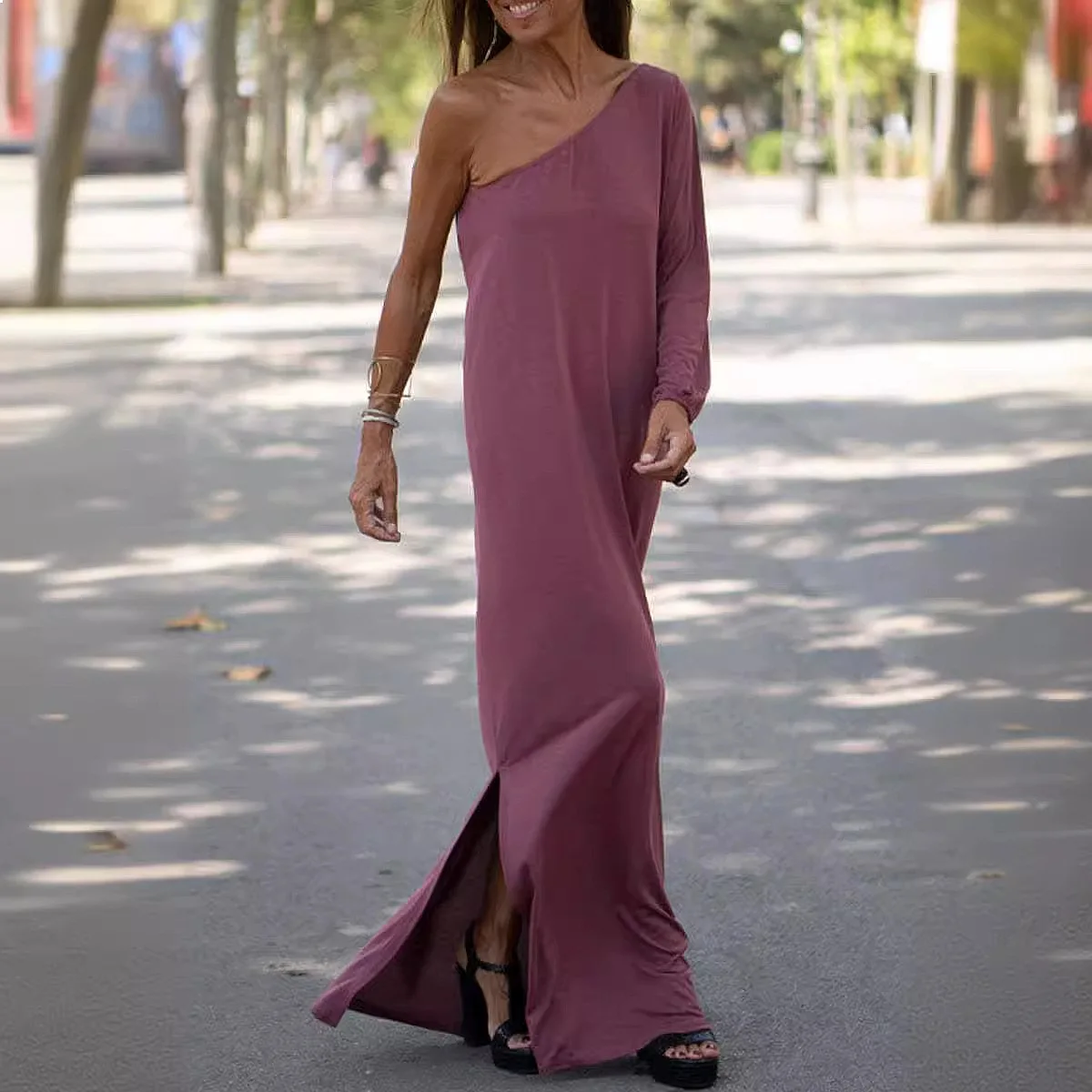 Vestido holgado de punto para mujer, vestidos fluidos informales de verano, mono, peto, overol