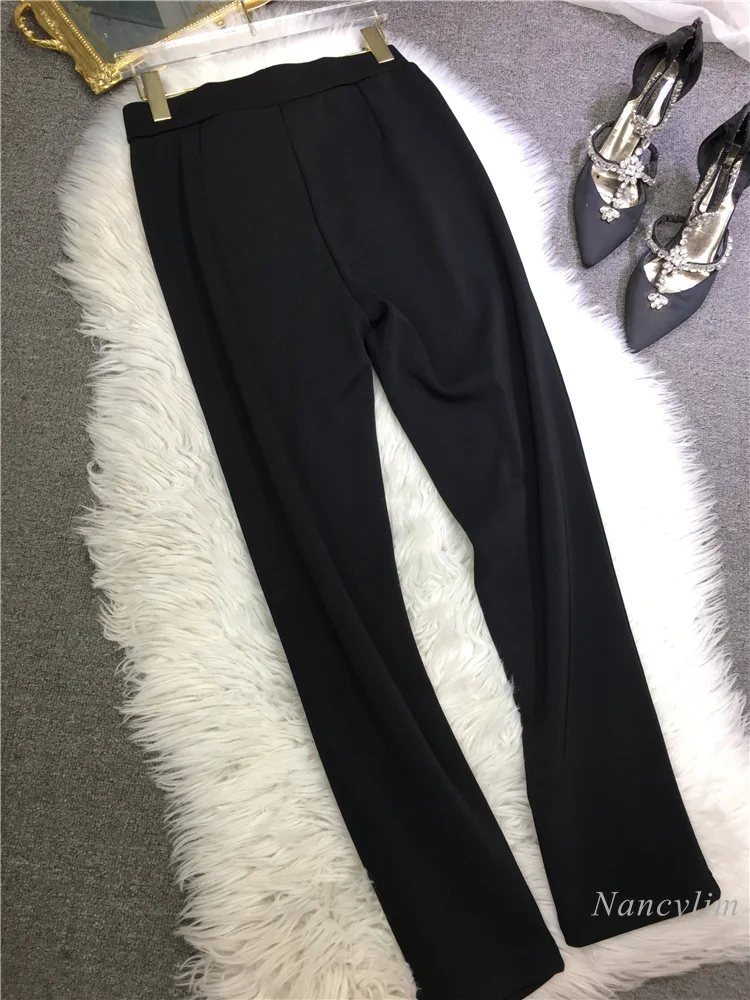 RapIndustry-Leggings chauds en diamant pour femmes, taille moyenne à haute, noir, épais, européen, automne, hiver