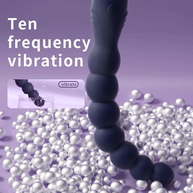 10 geschwindigkeit Anal Plug Vibrator Prostata Massage Butt Plug Stimulator Anal Perlen USB Ladung Sex Spielzeug Für Männer Frauen Homosexuell Vibratoren 18 +