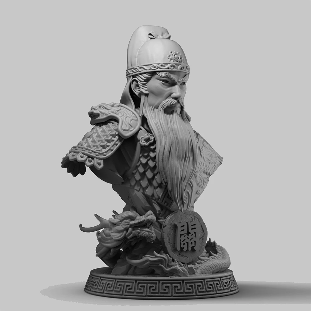 60mm Resin Model Figure Kits GK , Yu Guan，Historical themes，Unassembled And Unpainted，259RAJ