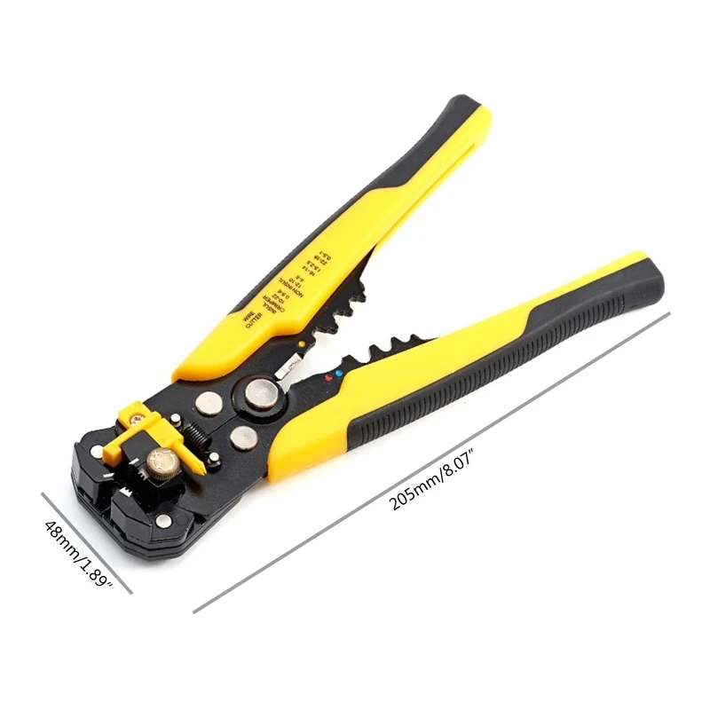 8inches Crimper Cable Cutter Automatic Wire Multifunctional Stripping Hand Tools Crimping Pliers Terminal