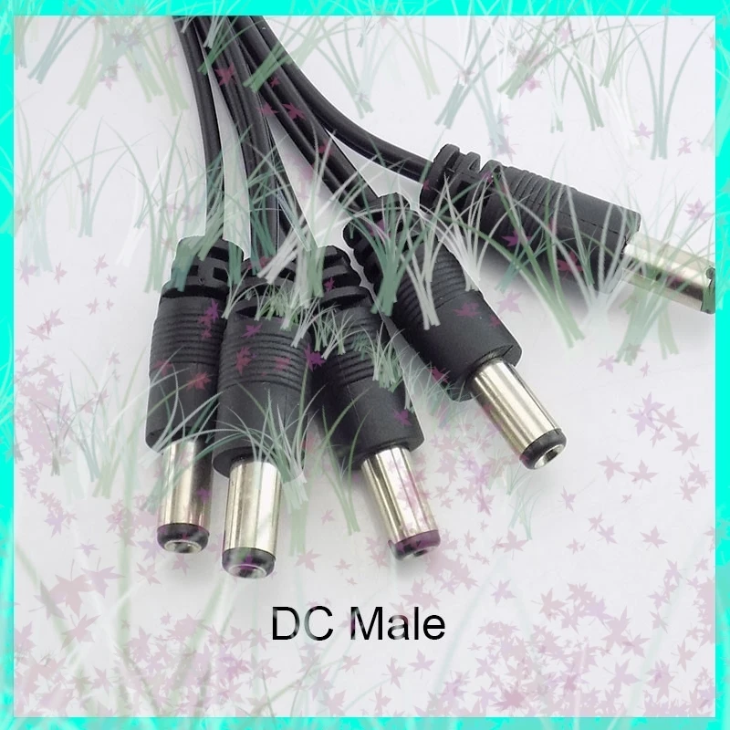 1/2/5/10 قطعة 12 فولت تيار مستمر ذكر موصلات التوصيل 5.5*2.1 مللي متر امدادات الطاقة تمديد وصلة كابل سلك ل كاميرا تلفزيونات الدوائر المغلقة LED قطاع ضوء E3