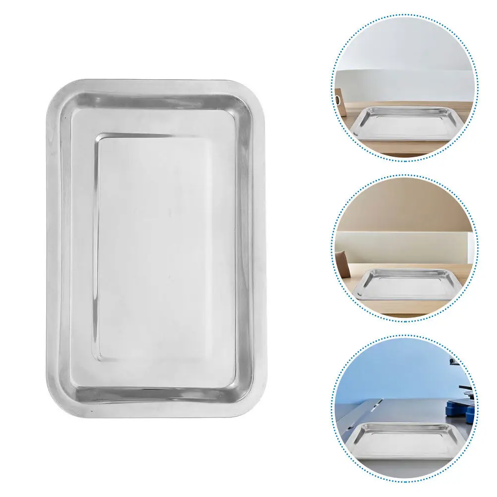 

Stainless Steel Lab Tray for Chemical Experiments Education Tattoo Piercing Tools Spill Containment Acid Alkali