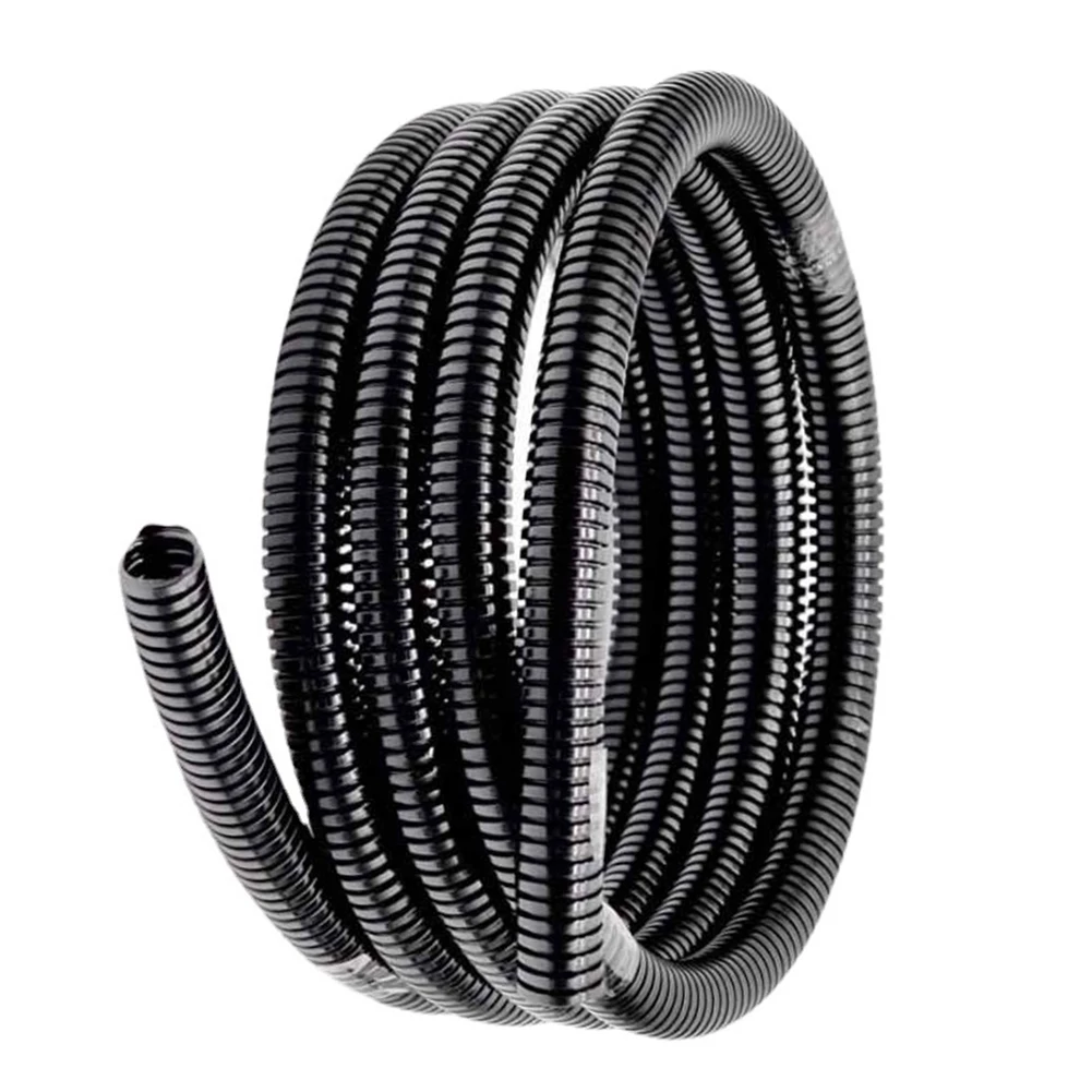 Black PE Cable Protection Pipe 100 Meter Roll for For automotive Electrical Wiring Harness and Industrial Applications