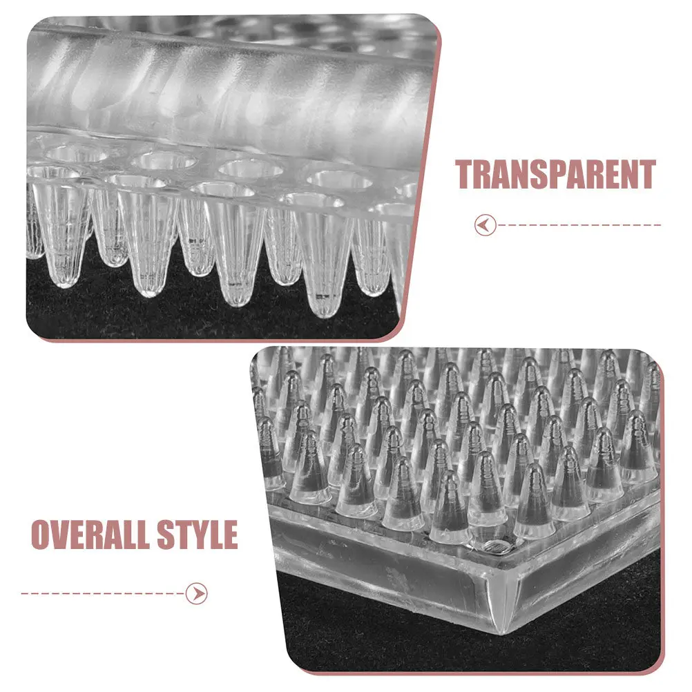 6Pcs Anti-Slip Furniture Pads Clear Square Spiked Carpet Protectors Non-Slip Sofa Chair Table Leg Protectors Couch Stopper