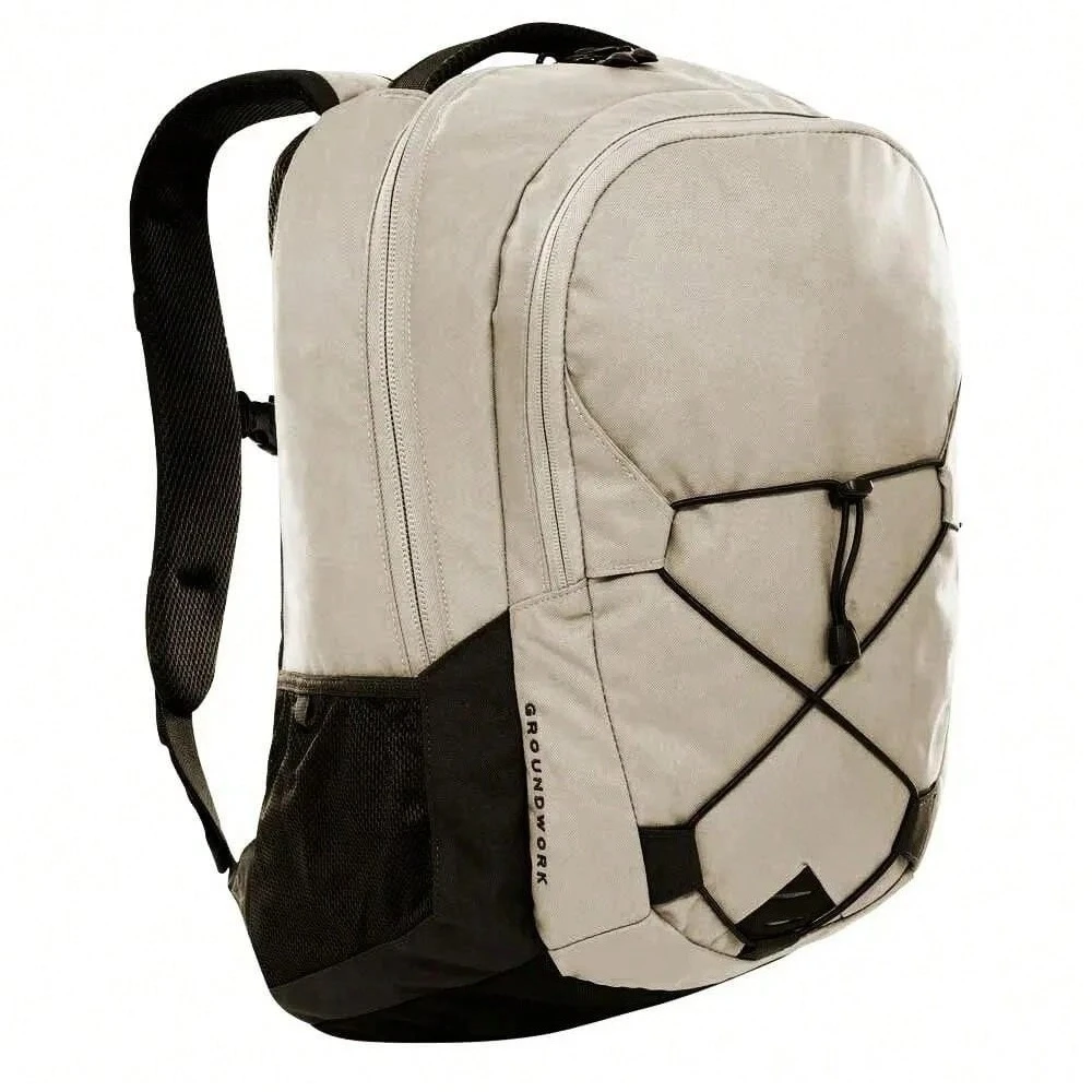

Groundwork Backpack Unisex Outdoor Sports Leisure Waterproof Multi-Compartment Durable Daily Wear Grey