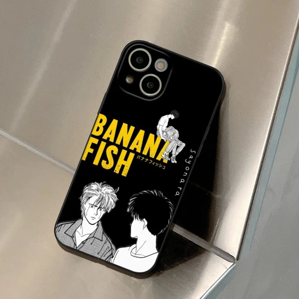 Anime Banana Fish Phone Case FOR IPhone 15 14 11 12 Pro 8 7 15 Plus 13 12 14 Pro MAX XR XS MINI SE 2020 Black Covers