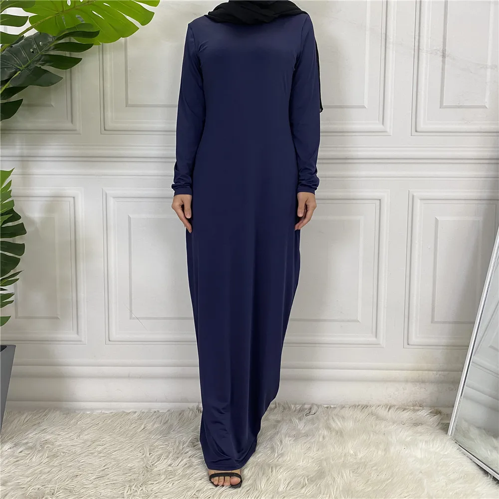 Cáqui macio feminino muçulmano abayas dubai mangas compridas vestidos finos islâmicos moda senhoras vestidos casuais abaya atacado rimaire