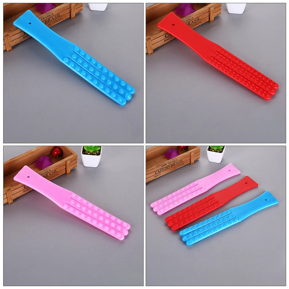 

3 шт. Jingluo Pat, массажный инструмент для спины с длинной ручкой, палочка для постукивания тела, снимает усталость, улучшает кровообращение, избиение капель