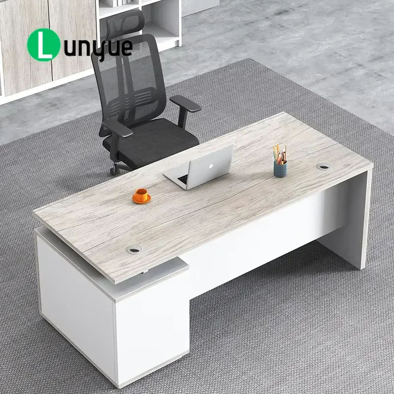Modern Small Desk Home Office Furniture Executive Workstation for Employee Compact Computer Table Space Saving Design for