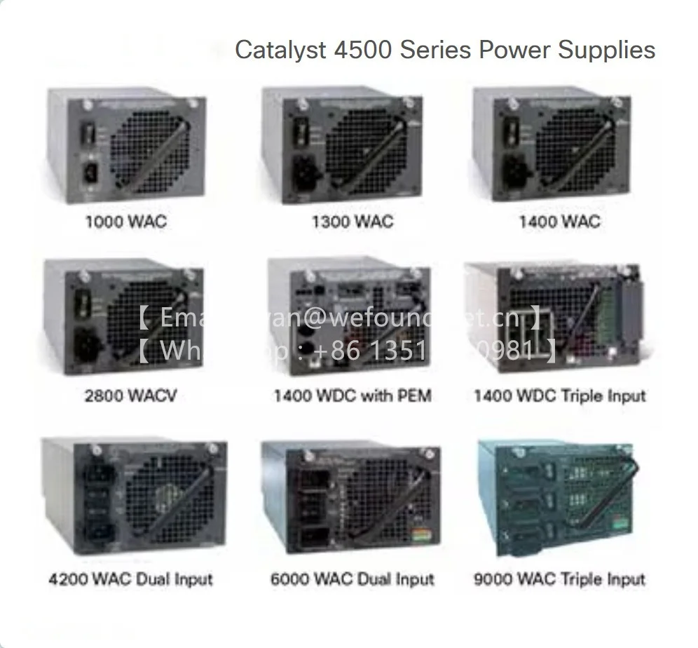 

PWR-C45-1300WAC Catalyst 4500 Series Power Module