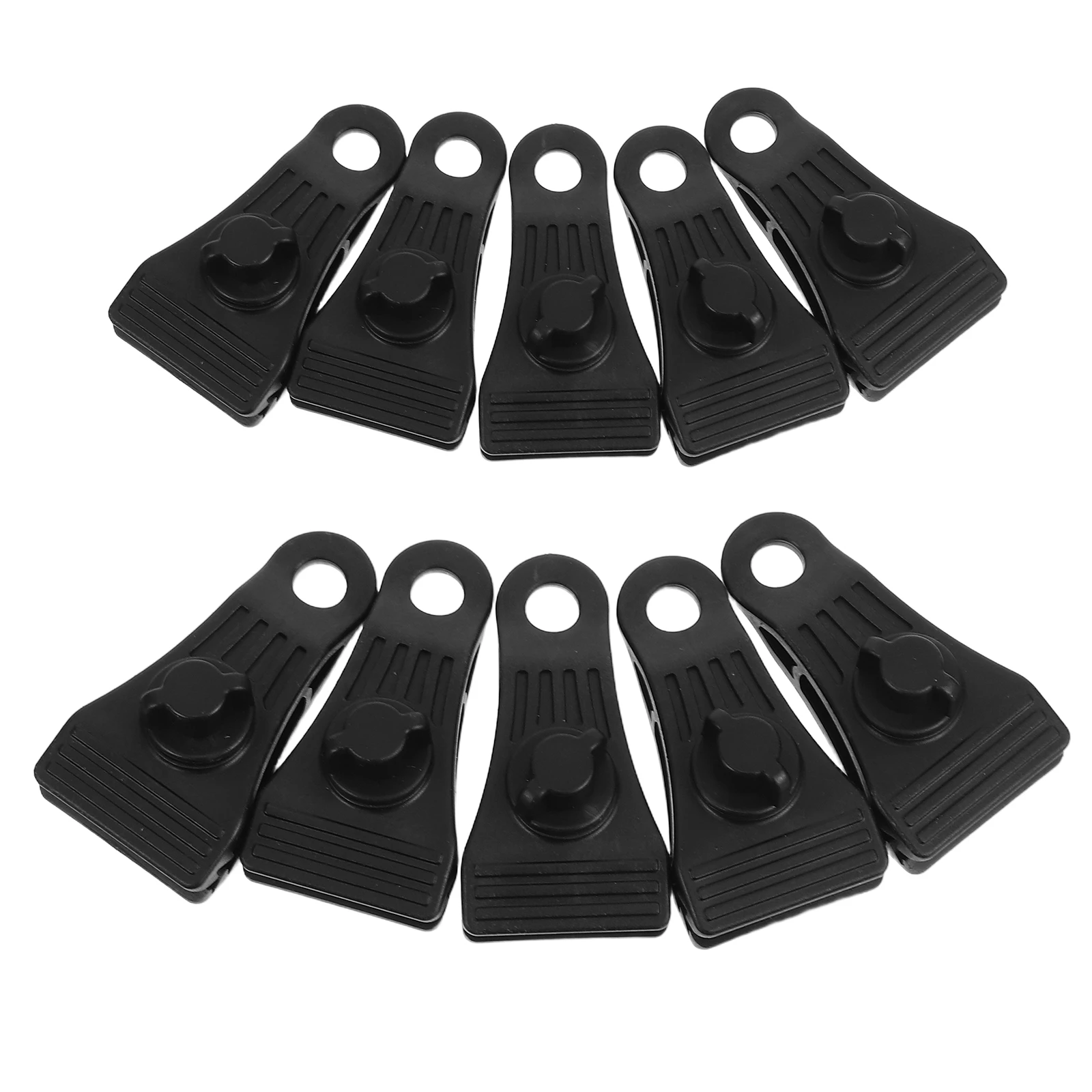 

10 Pcs Outdoor Tent Canopy Fixing Clips Tarp Heavy Duty Bungee Windproof