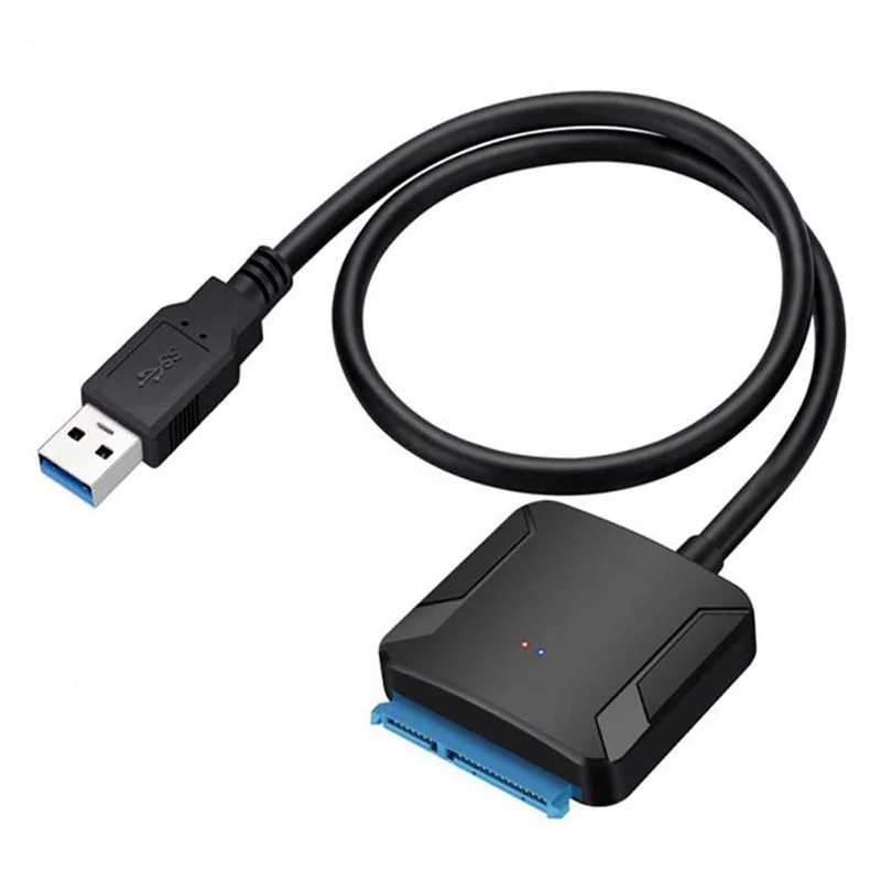 USB 3.0 SATA 케이블 컴퓨터 액세서리 어댑터 변환 케이블 지지대, 2.5 인치, 3.5 인치 외부 SSD HDD 어댑터, 하드 드라이브 노트북