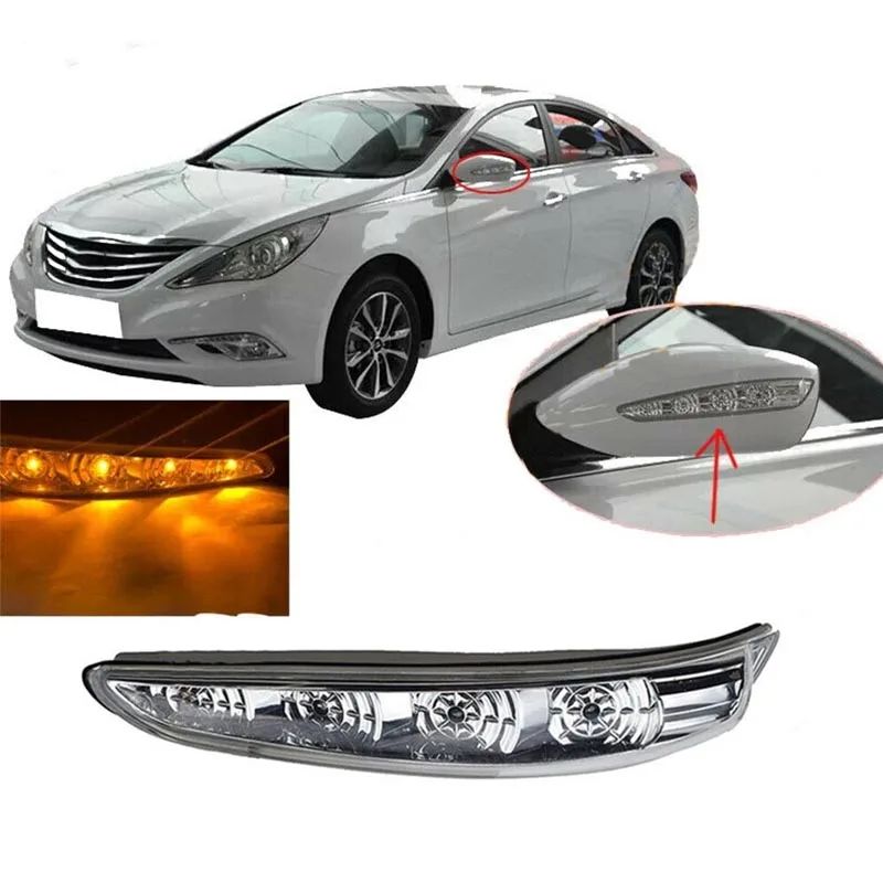 For Hyundai Sonata 8 2010 2011-2014 Auto LED Indicator Blinker Repeater Turn Signal Lamps Car Rearview Mirror Turn Signal Light