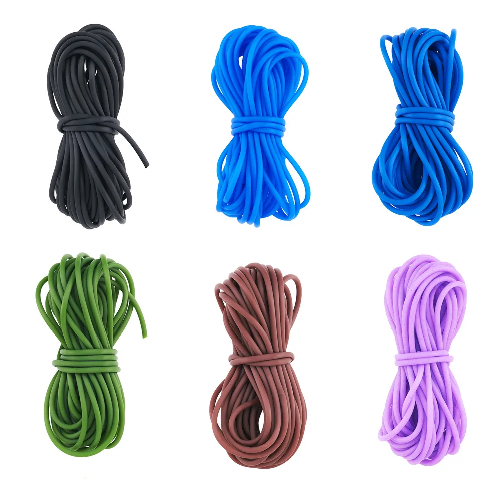 

2/3mm Hollow Pipe PVC Tubular Synthetic Rubber Cord Mixed Color Silicone String Thread DIY Crafts Jewelry Making Accessories