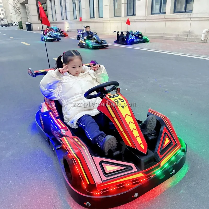 

Bumper Car Cheap Price Single Double Go Kart Ride Engine Racing Car Game With LED Light Battery-powered Kids Electric Drift Kart