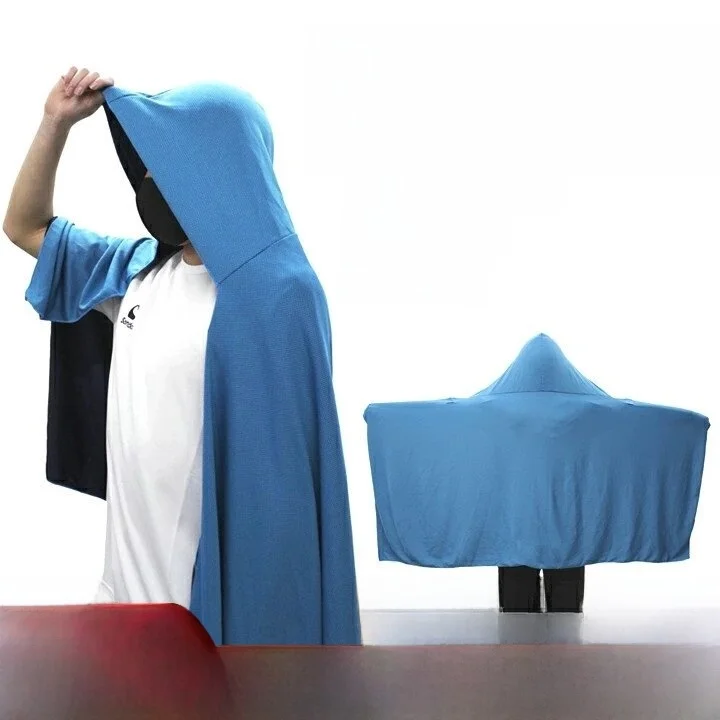 

High-End Unisex Outdoor Sports Commuting COOL Ice Sensation Hooded Sun Protection Shoulder Shawl Fashionable Summer Accessory