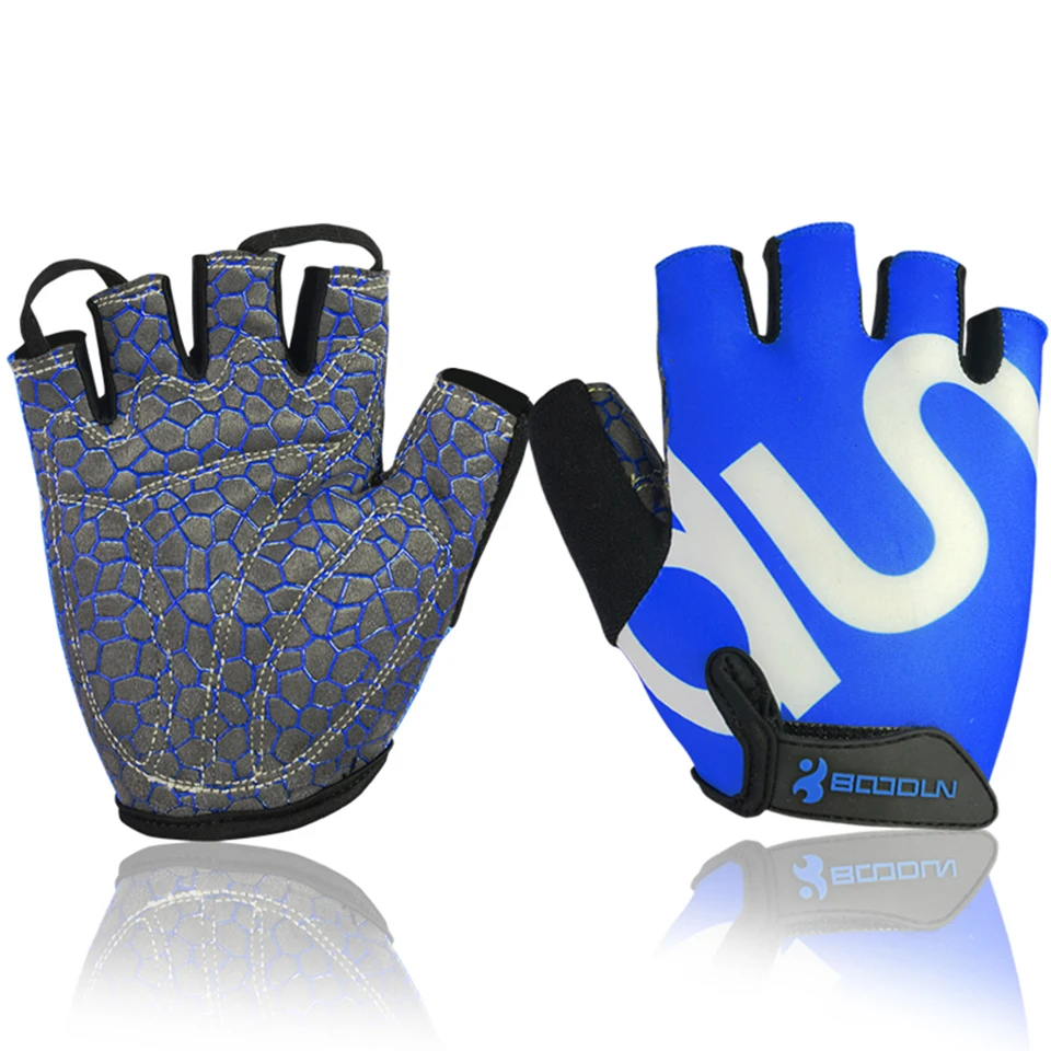 Guantes de Ciclismo de medio dedo para hombre y mujer, manoplas deportivas transpirables para gimnasio, bicicleta de montaña y carretera, 1 par