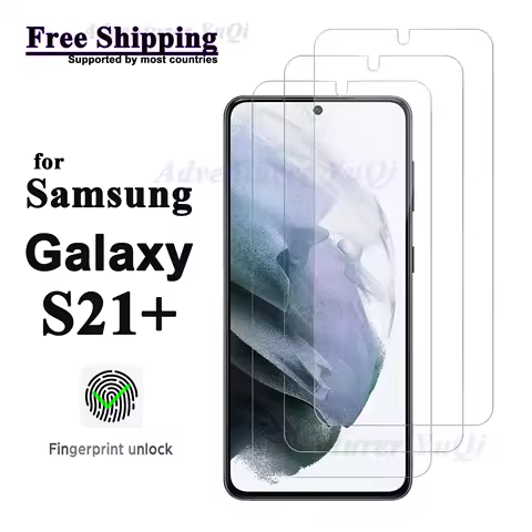 Screen Protector For Galaxy S21 Plus Samsung Tempered Glass HD Crystal 9H High Aluminum Crystal Clear Fingerprint Unlock