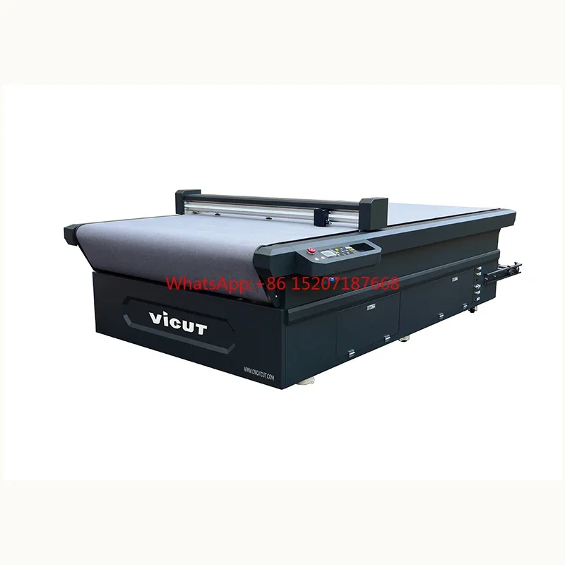 Vicut Die Cutting Flatbed Cutter Cutting Plotter with Servo Motor Traffic Signs/Reflective Film Flatbed Cutter