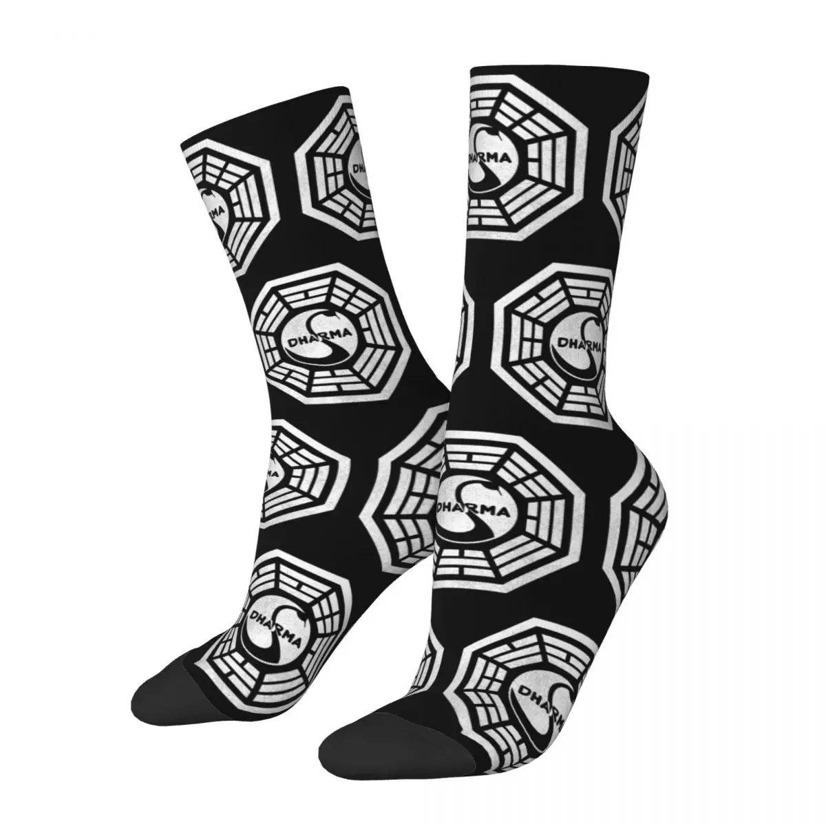 Fashion Men's Socks Casual Dharma Initiative Sock High Quality Women's Socks Spring Summer Autumn Winter