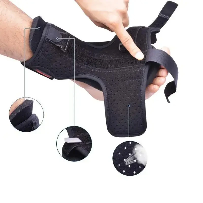 1PC Plantar Fasciitis Night Splint Adjustable Ankle Brace Foot Drop Orthotic Brace for Plantar Fasciitis Arch Foot Pain Achilles image 5