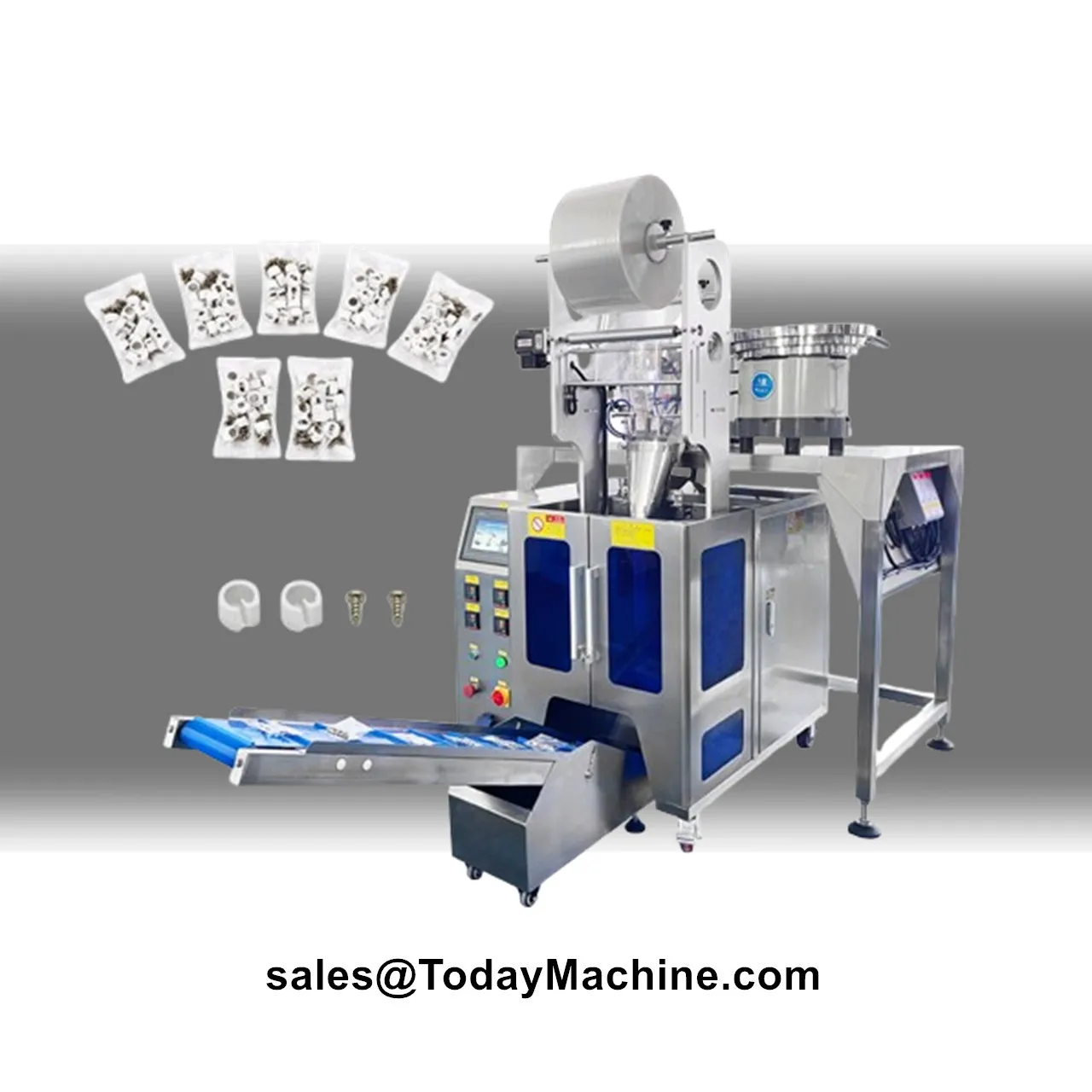 Double Vibrating Disk Counting Mixed Bag Packing Machine for Screw Hardware