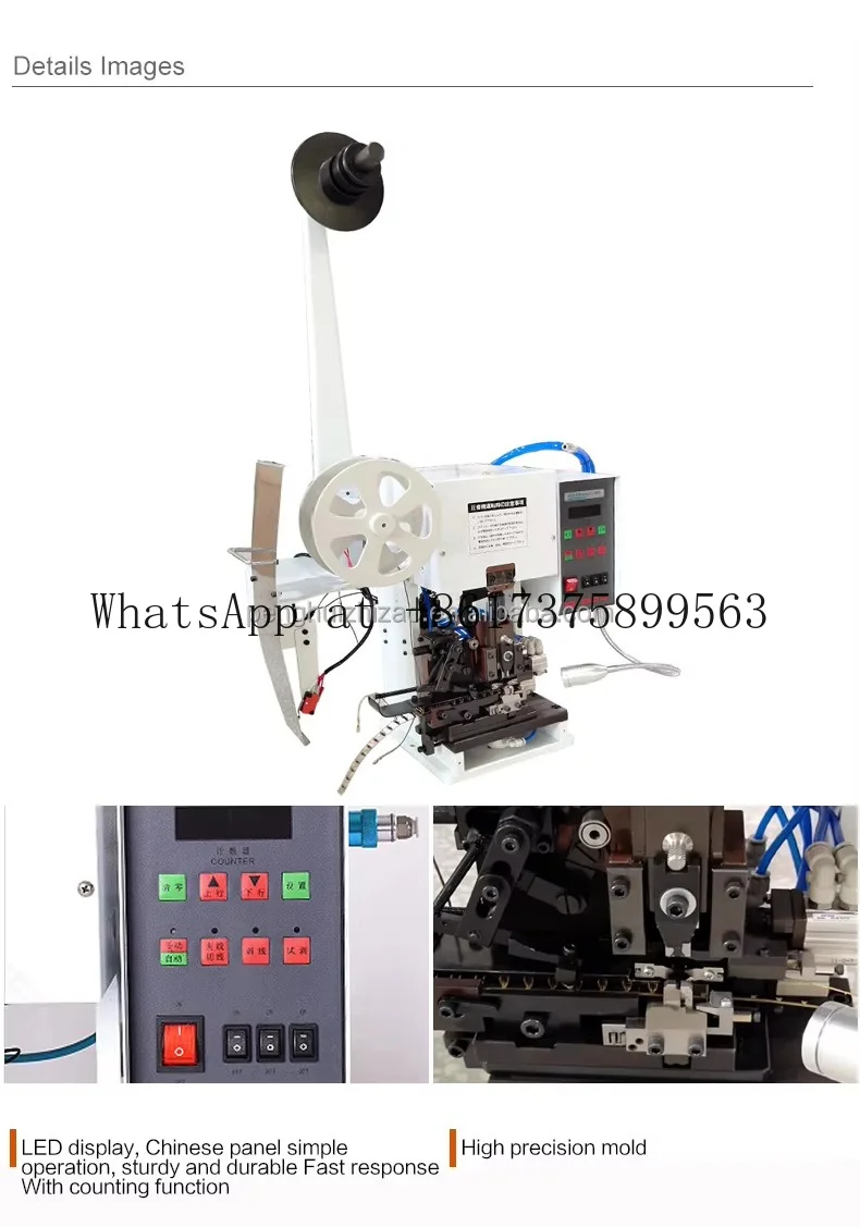 2025 Hot Sale Molex Semi Automatic Multi Core Cable Stripping Crimping Machine Thin Wire Stripping and Crimping Machine