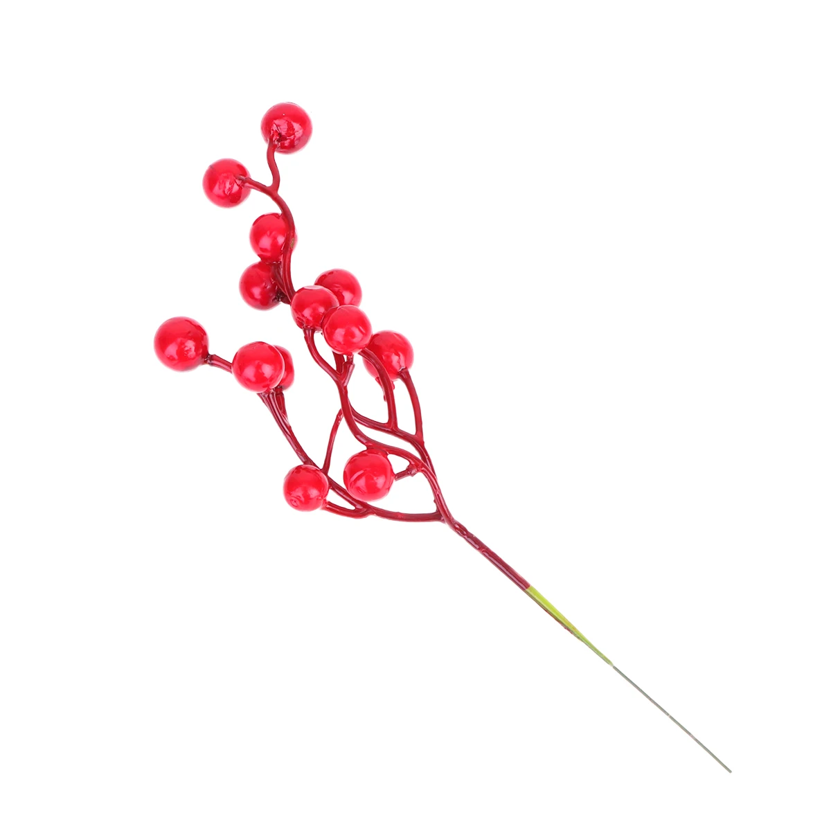 

16pcs Simulated Christmas Stems Branch Artificial Berries Picks For Garland Wreaths Centerpieces Xmas Wedding Party