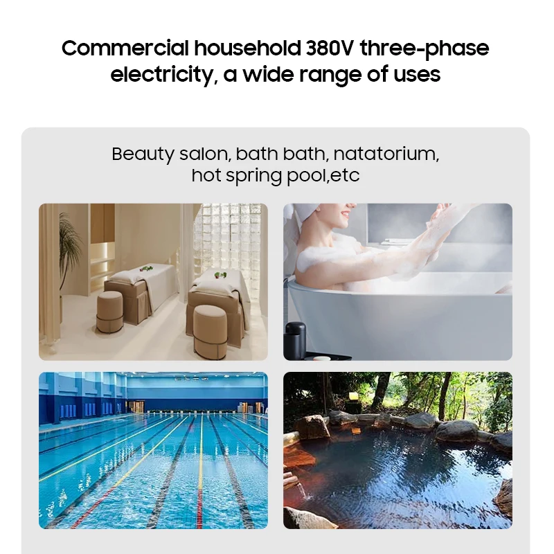 Whole House 380V 16kW-24kW Commercial Quick Hot Water Geyser Tankless Shower Instant Electric Water Heater