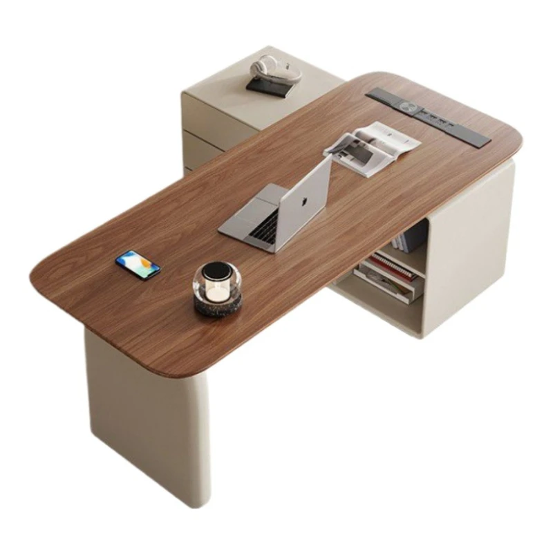 Modern study corner computer office desk, French light luxury high-end home simple desk