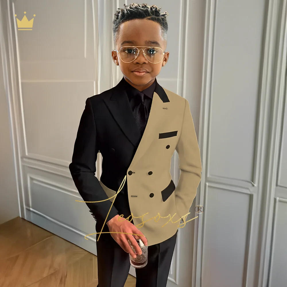 Boys formal suit set 3 piece suit, suitable for wedding party cocktail party custom suit dress 2~16 years old children suit