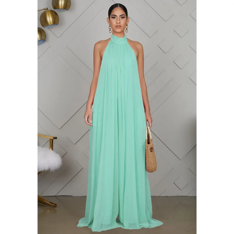 Women Fashion Solid Jumpsuit Stylish Summer Jumpsuits For Women Sexy Oversized Backless Wide Leg Pants Weather Elegant Jumpsuit