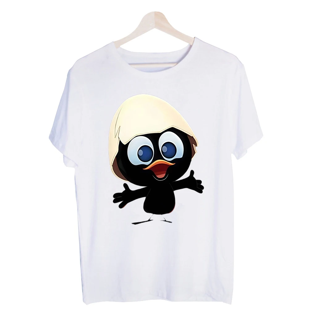 Unisex Cute Bird Graphic Tee, Short Sleeve Crew Neck T-Shirt for Casual Daily Wear and Summer Outfits