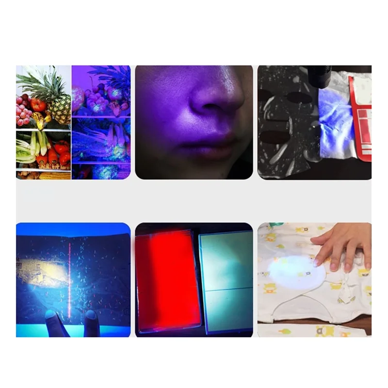 N82R UV Detection Lamp Portable Rechargeable For Residue Banknote Vegetable Fruit Detection Wide Applications