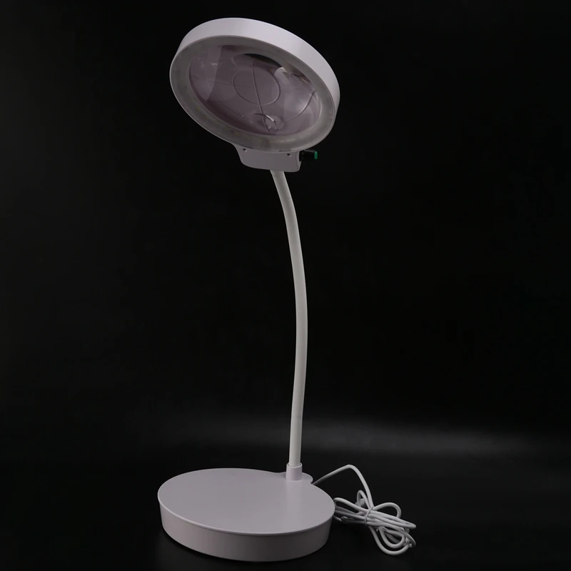 Glass With 36 LED Lights 2X 13X Magnifying Lens Desk Lamp Adjustable Gooseneck Table And Desk Lamp USB Powered Magnifier
