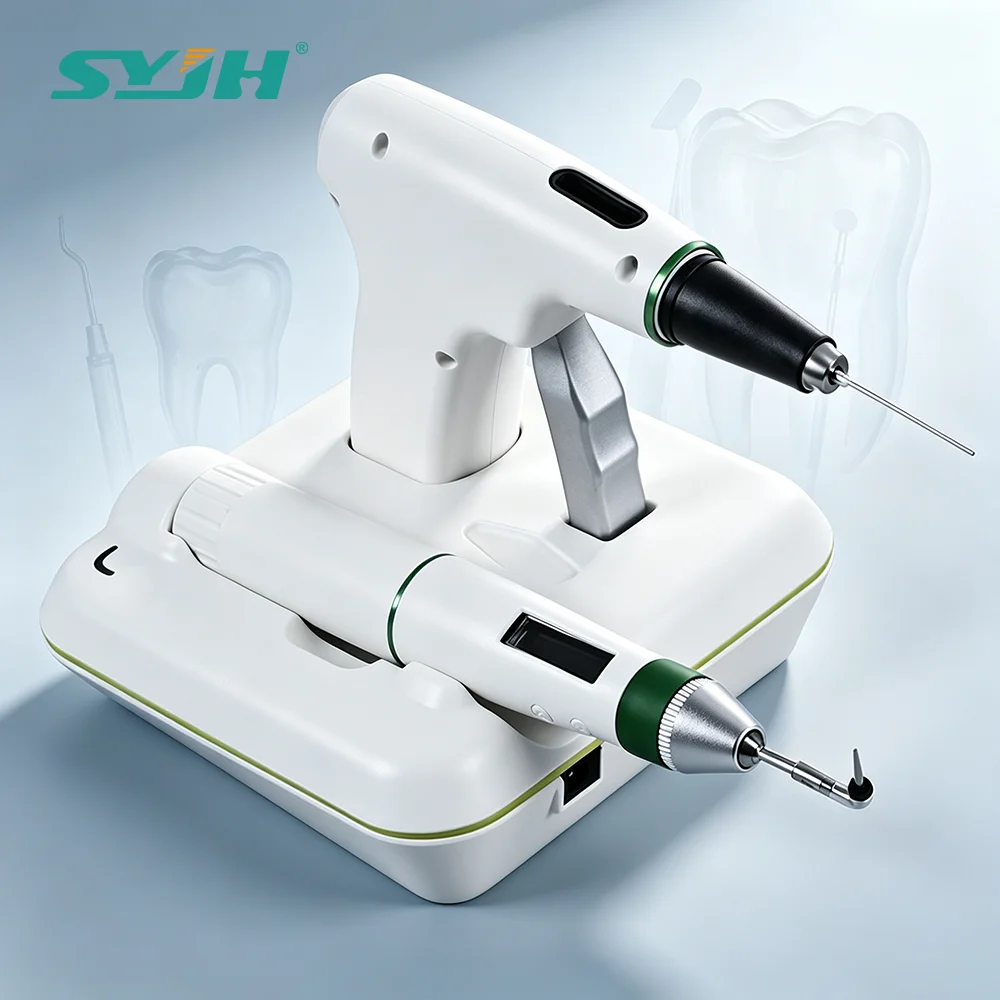 SYJH Dental Fast-Fill Wireless 2 in 1 Endo Obturation System Hot Melt Pen&Gun Precision Temperature Control For Dentistry Tools