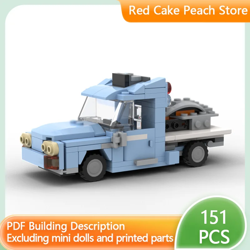 

City Car Model MOC Building Bricks Flatbed Transport Truck Modular Technology Children Holiday Gifts Assemble Toys Suit