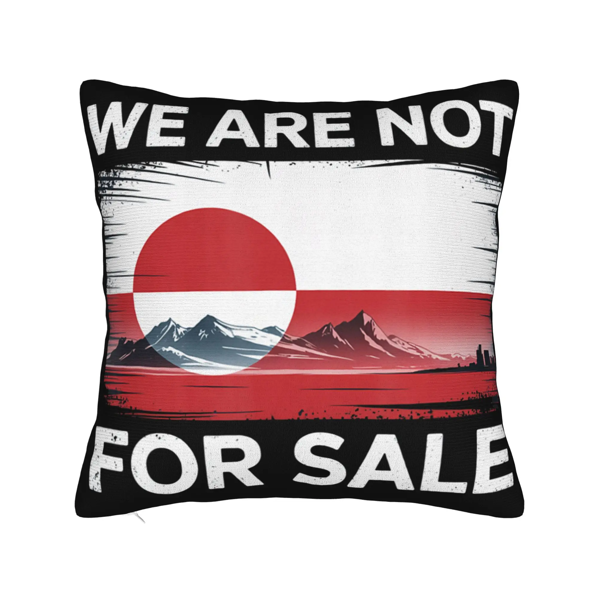 Greenland is Not for Sale Greenland Funny Greenland Pillowcases  Pillow Case For Office Car Home Decor Comfy Pillow Cover