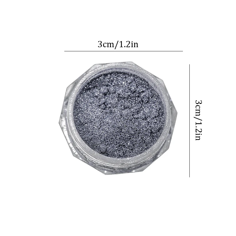 Chameleon Aurora Nail Art Powder - 0.5g กล่อง Glitter Magic Mirror Chrome Pigment