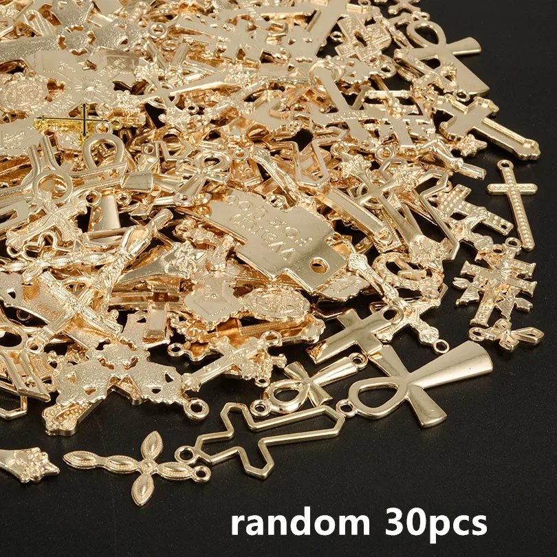 Different Metal Cross Pendants for DIY Jewellery Making