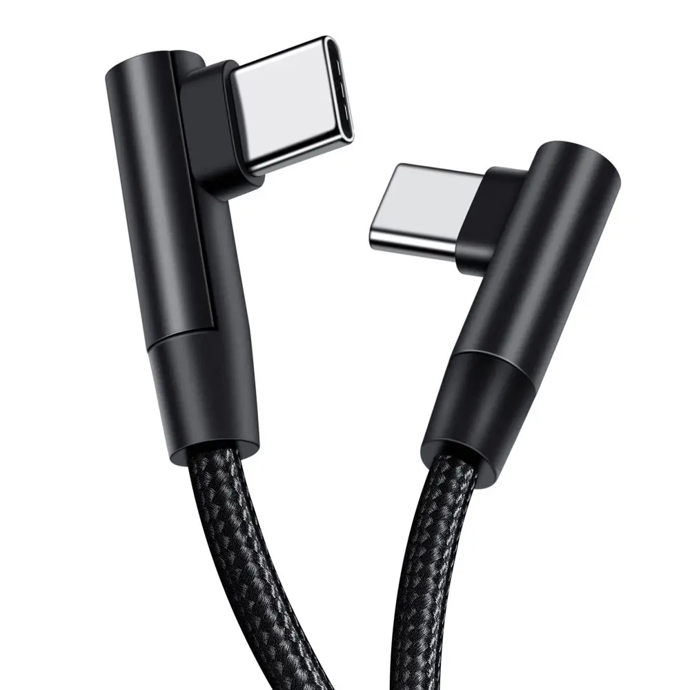 Laptop Power Delivery Data Line PD 60W USB C to USB Type C Cable Fast Charging Right Angle