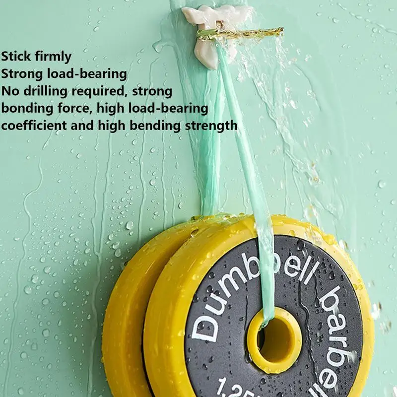 Ganchos de pared impermeables a prueba de aceite para decoración de toallas en espacios de estar, lindos ganchos de utilidad para toallas y abrigos