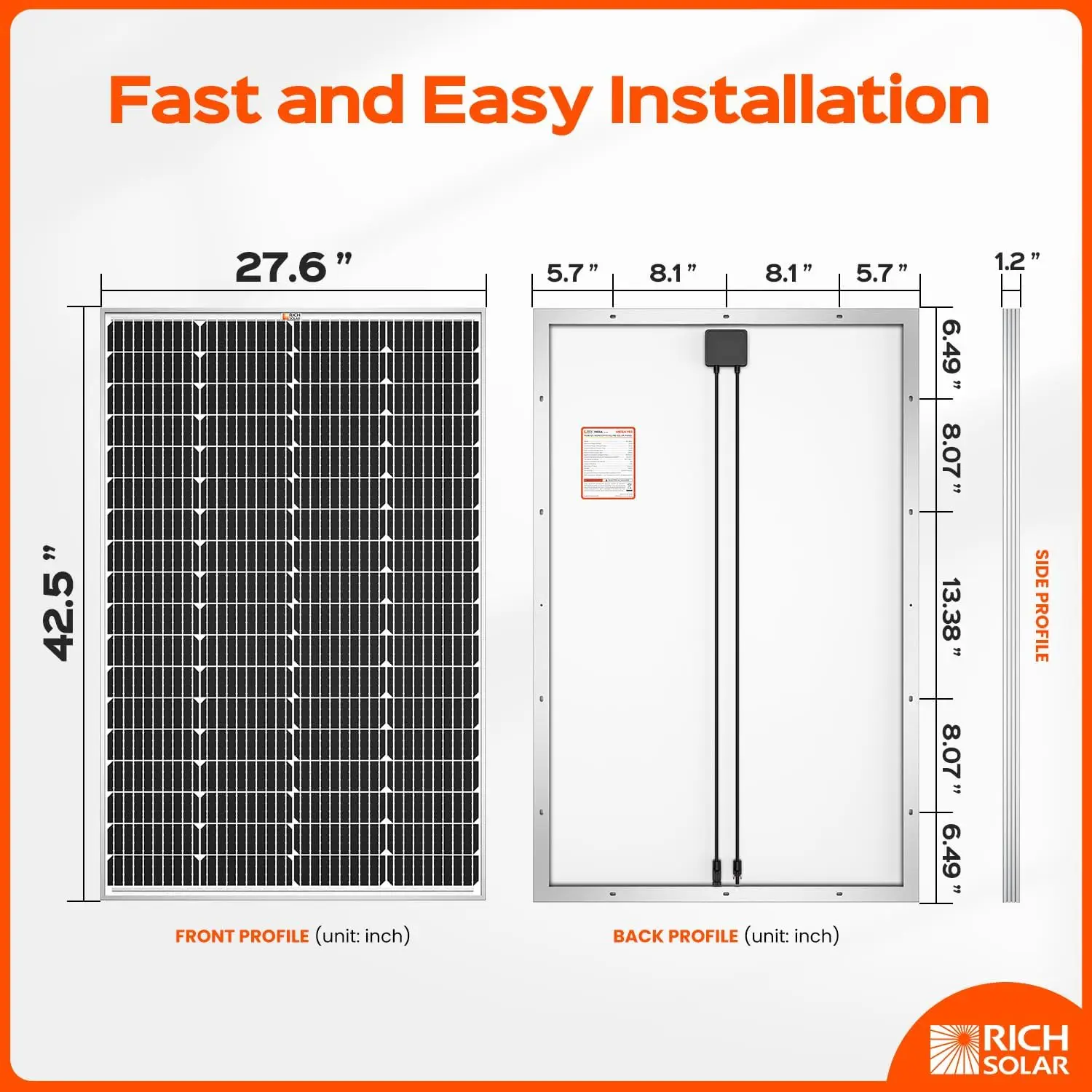 300 Watt 12 Volt Monocrystalline Solar Panel 2 Pack of 150W High Efficiency Solar Module Charge Battery for RV Marine Boat