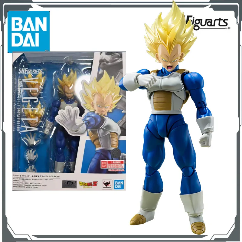 

Bandai Original S.H.Figuarts Vegeta - Awakened Super Saiyan Bloodline - 135mm Anime Action Figures Toys for Boys Christmas Gift