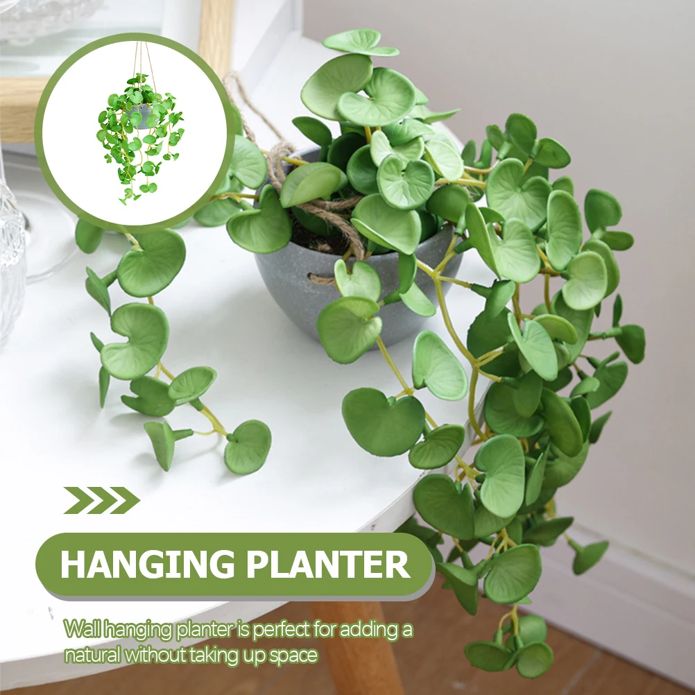 

Artificial Lucky Bamboo Wall Hanging Planter Lifelike Silk Greenery For Indoor Outdoor Decor Hanging Garden Fake Plant