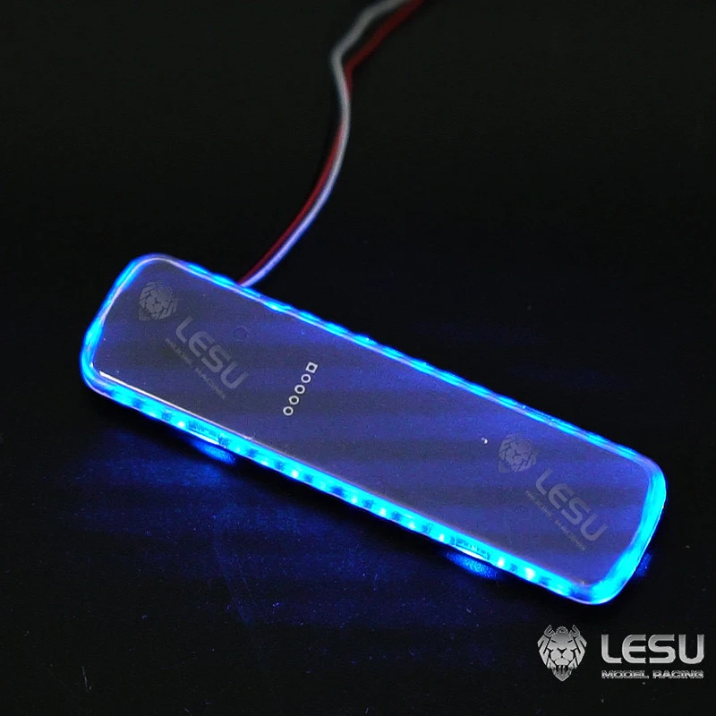 LESU-Modell für 1/14 Tamiya Traktor-LKW-Spielzeug, Kabine mit LED-Warnleuchte in Rot und Blau, variable Modi, S-1311 – Detail 6