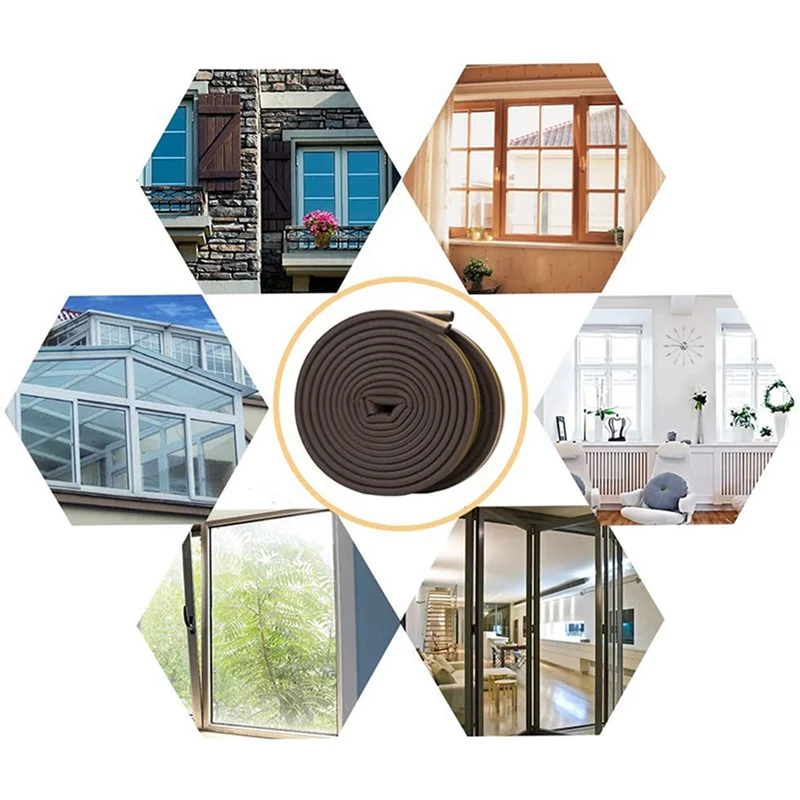 أوصى بشدة 10 لفة إيفا ختم الطقس قطاع رغوة الشريط D نوع 10 متر أبواب النوافذ مشروع استبعاد شرائط عزل المضادة للتصادم #2