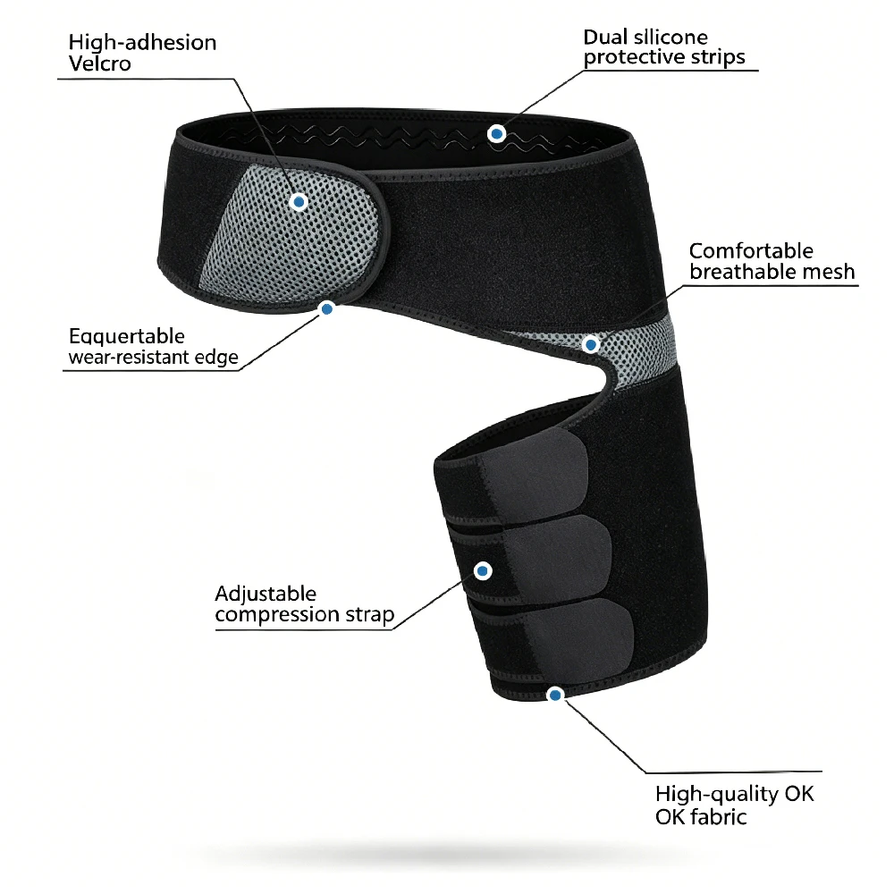 Adjustable Hip and Groin Support Brace