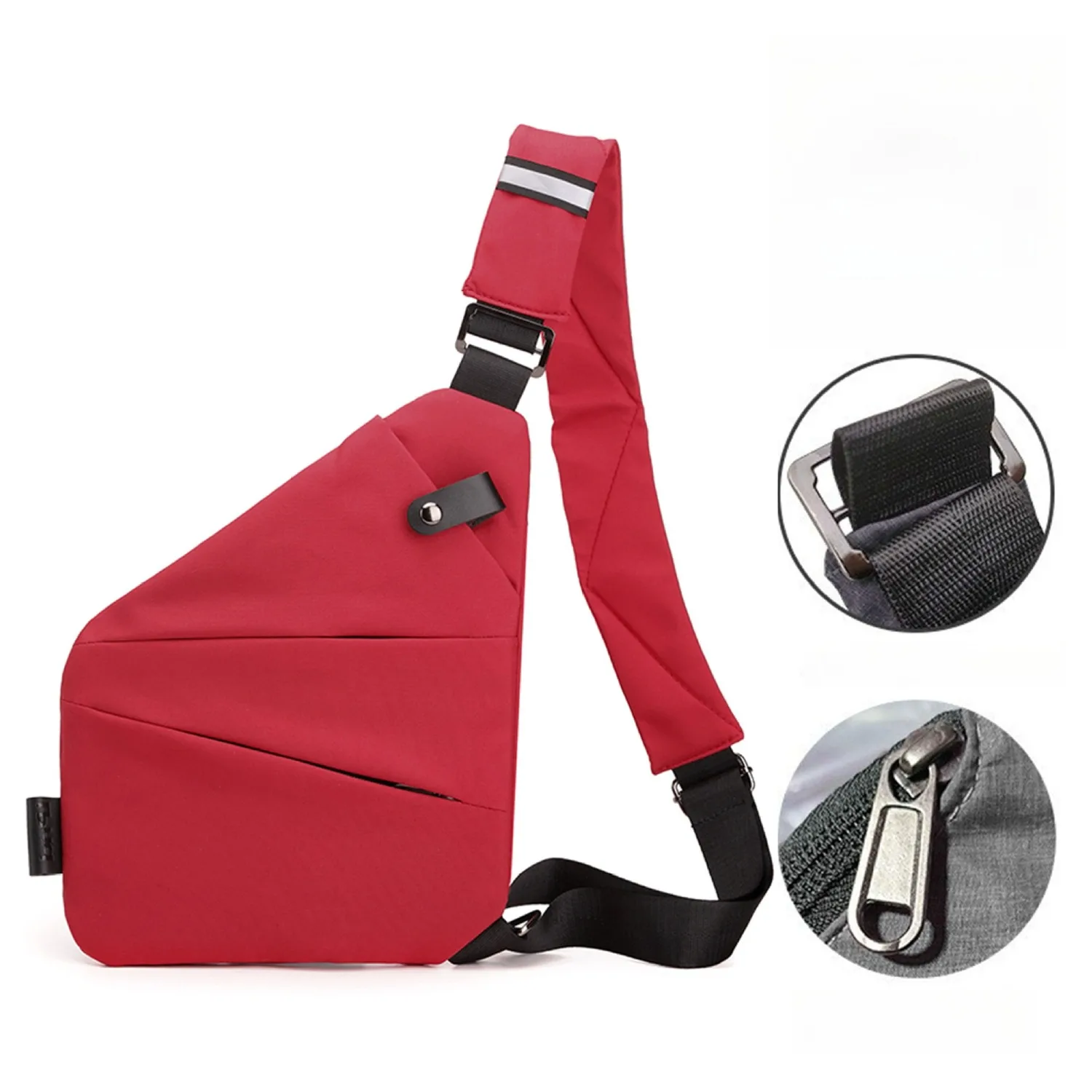 

Стильная мужская нагрудная сумка, многофункциональная сумка через плечо, легкая спортивная сумка-слинг для повседневного использования на открытом воздухе